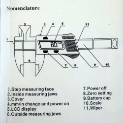 Pied à coulisse PVC